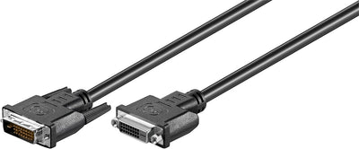 Goobay 50855 DVI-kabel 2 m DVI-D Svart