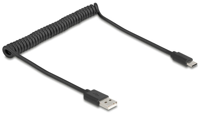 DeLOCK 90368 USB-kablar USB 2.0 0,75 m USB A USB C Svart
