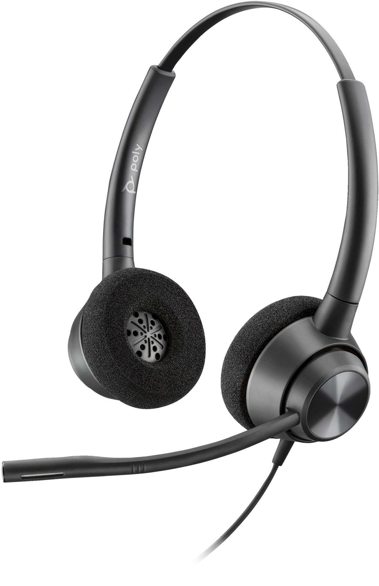 POLY EncorePro 320 med Quick Disconnect Binaural Headset TAA