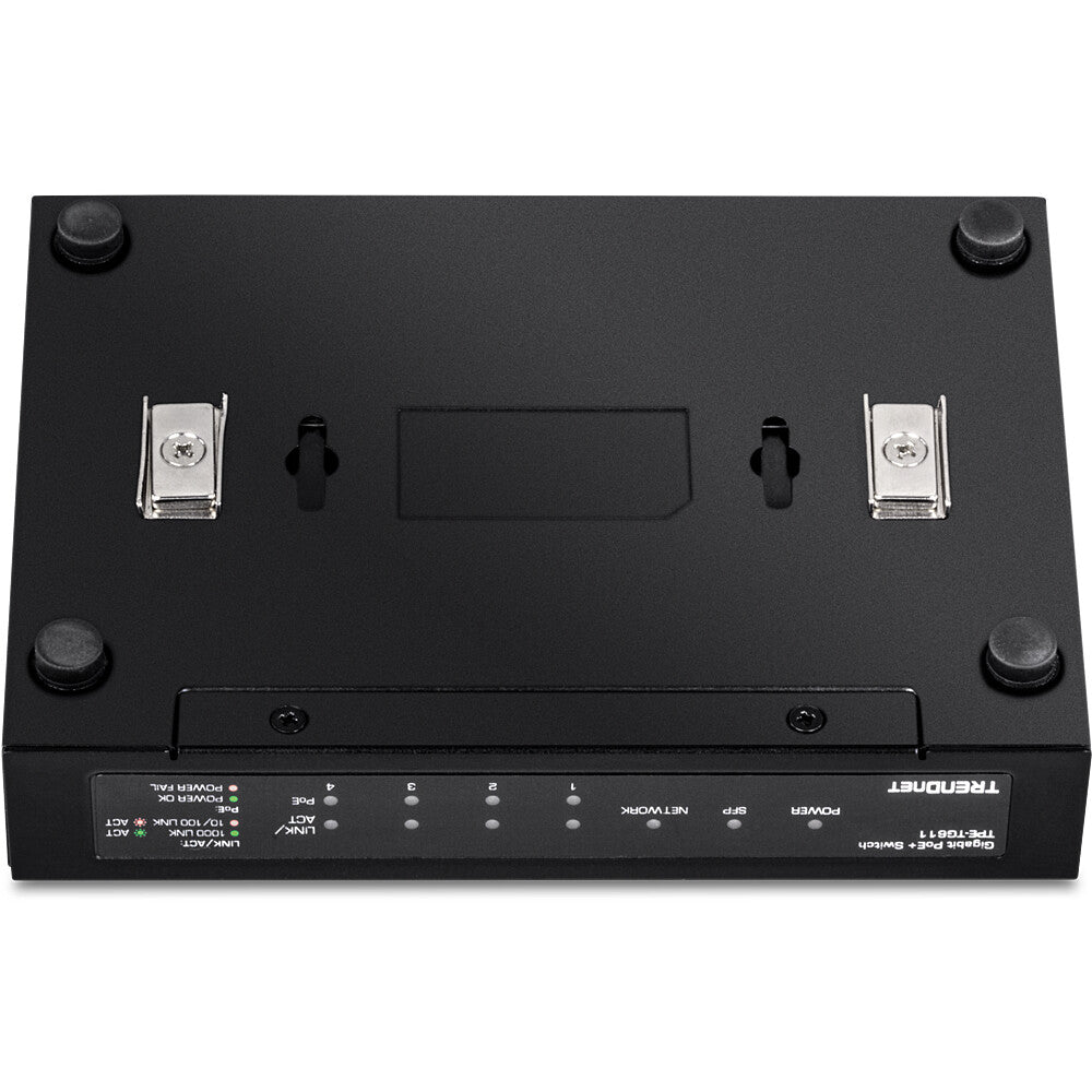 Trendnet TPE-TG611 nätverksswitchar Gigabit Ethernet (10/100/1000) Strömförsörjning via Ethernet (PoE) stöd Svart