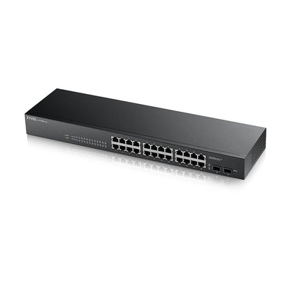 Zyxel GS-1900-24 v2 hanterad L2 Gigabit Ethernet (10/100/1000) 1U Svart