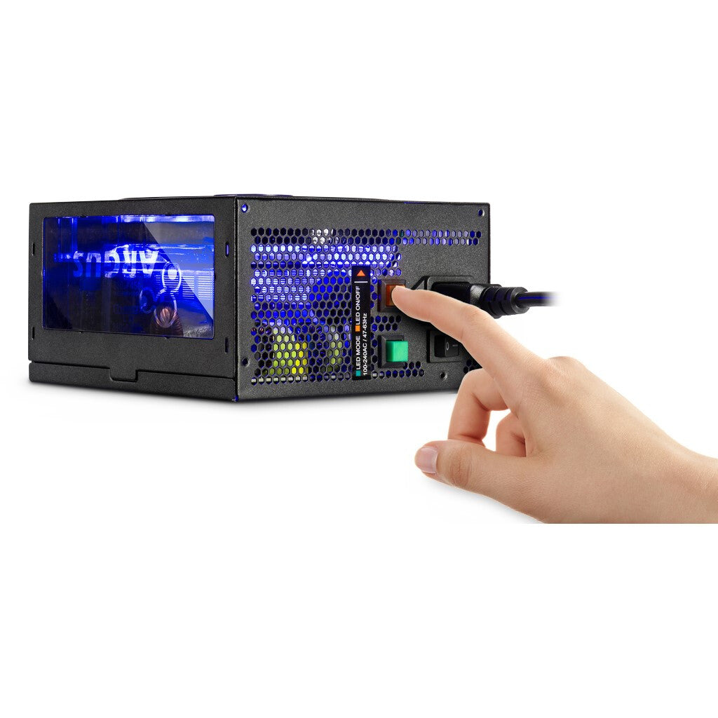 Inter-Tech Argus RGB-750W CM II strömförsörjningsenheter 20+4 pin ATX ATX Svart