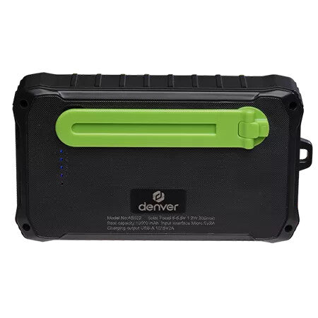 Denver PSO-10012 basstationer Litium Polymer (LiPo) 10000 mAh Svart, Ljusgrön