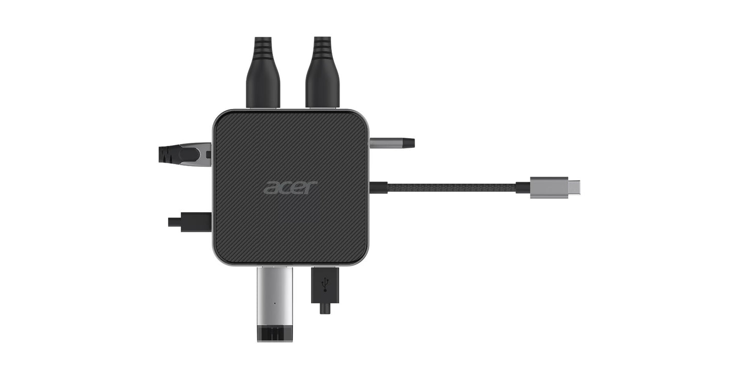 Acer 7-in-1 USB 4 Dongle Kabel USB4 Svart, Silver