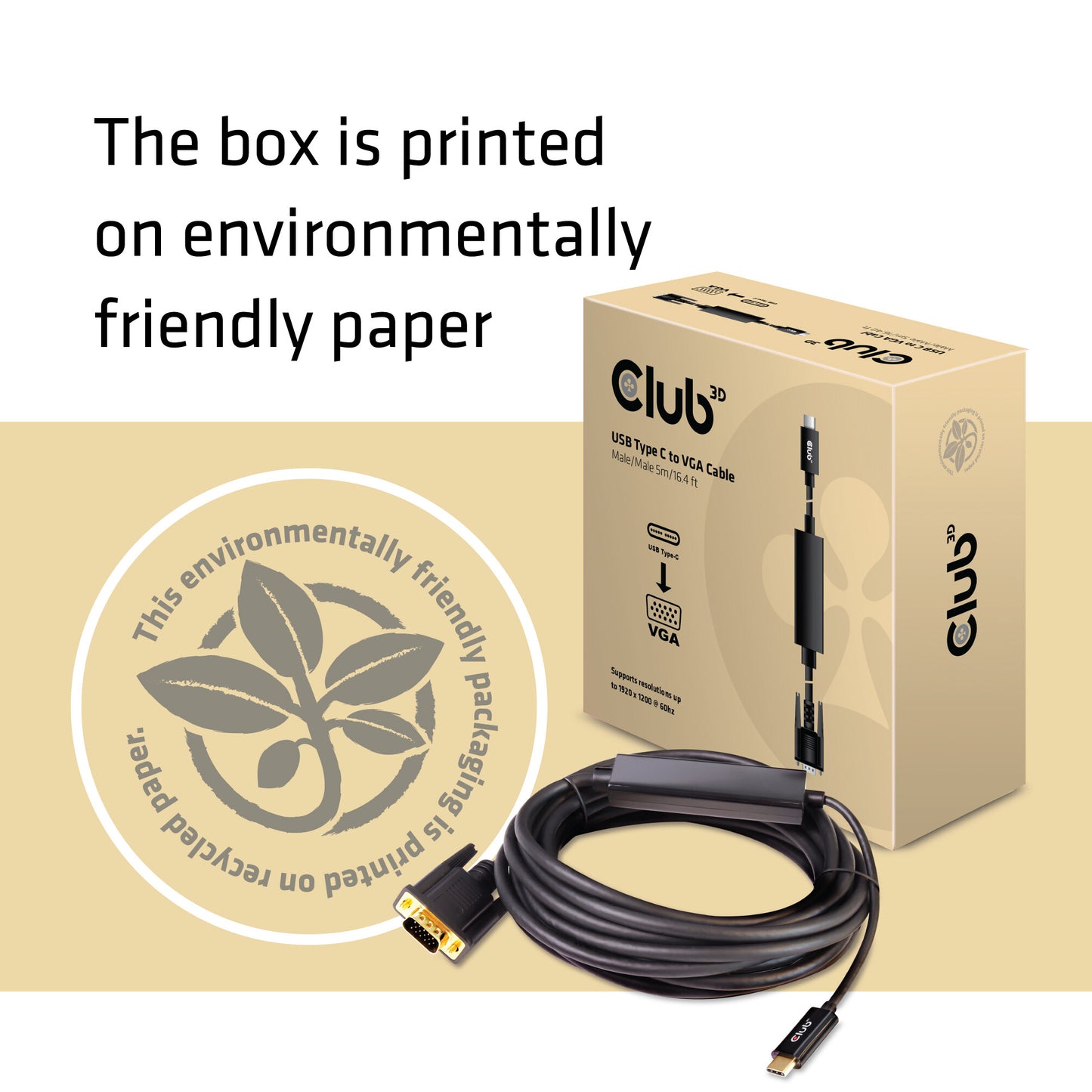 CLUB3D cac-1512 usb C VGA Svart