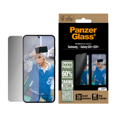 PanzerGlass Ultra Wide Fit Privacy Genomskinligt skärmskydd Samsung 1 styck