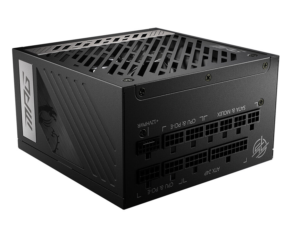 MSI MPG A1000G PCIE5 strömförsörjningsenheter 1000 W 20+4 pin ATX ATX Svart