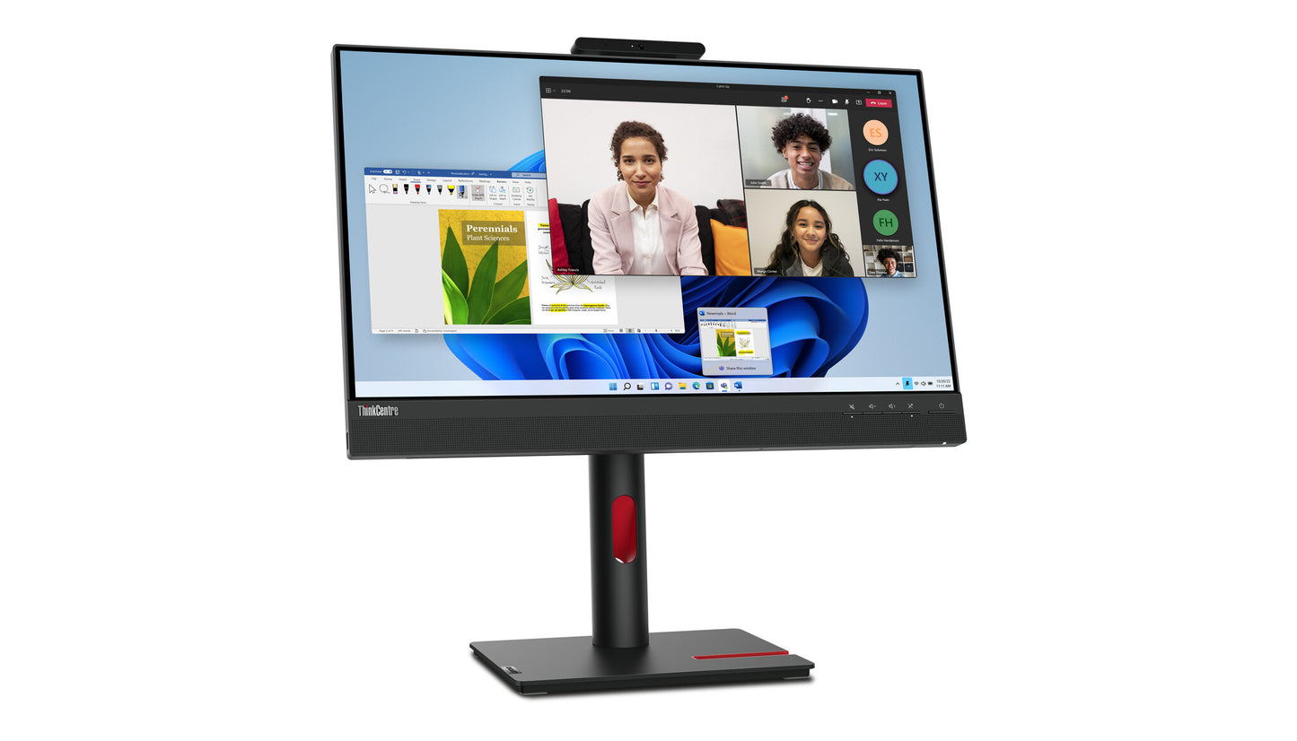 Lenovo ThinkCentre Tiny-In-One 24 Gen 5 LED display 60,5 cm (23.8") 1920 x 1080 pixlar Full HD Pekskärm Svart