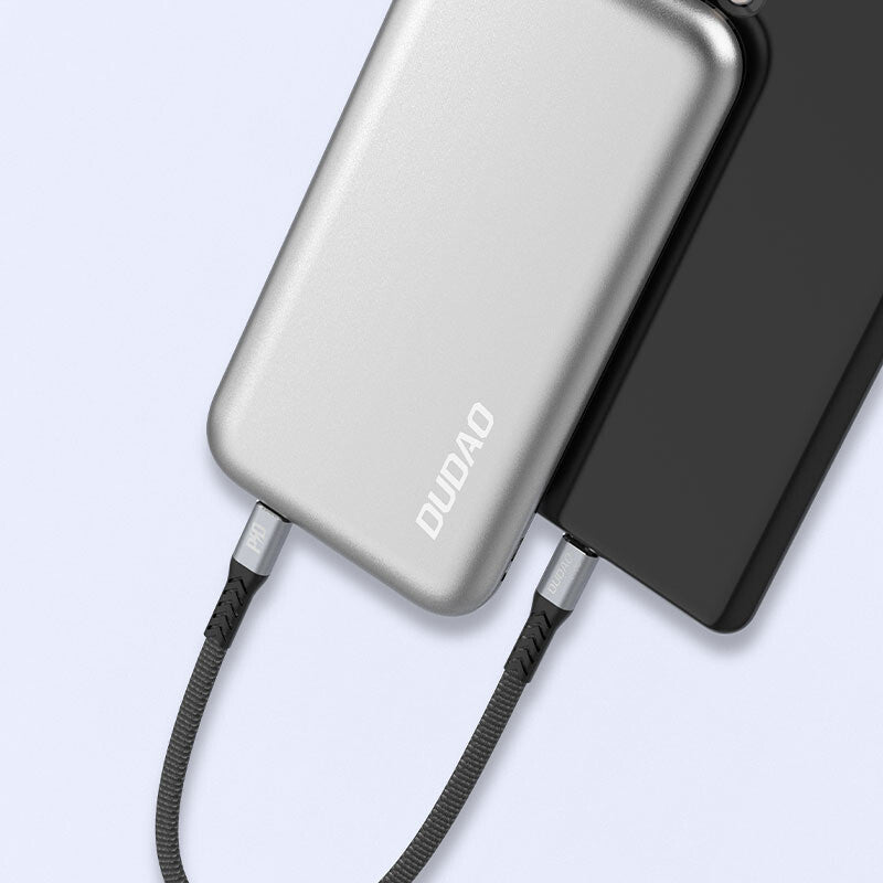 DUDAO L10C USB-C to 23cm. - Digital/Daten USB-kablar 0,23 m USB C Svart, Grå
