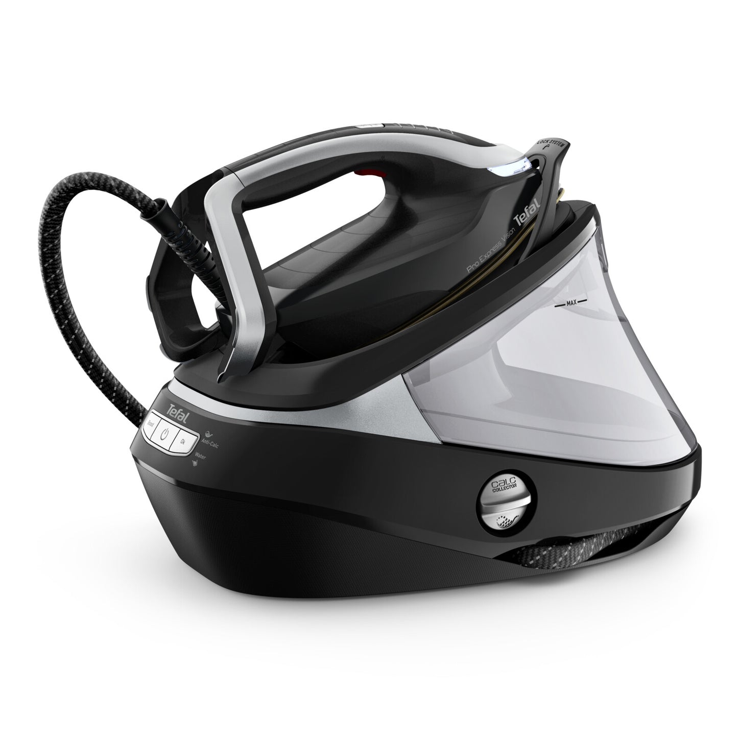 Tefal Pro Express Vision GV9821 3000 W 1,2 l Durilium AirGlide Autoclean soleplate Svart, Silver