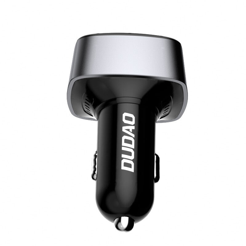 DUDAO R7XS 60W Car Charger Universal Svart, Grå Cigarr tändare Snabb laddning Automatisk