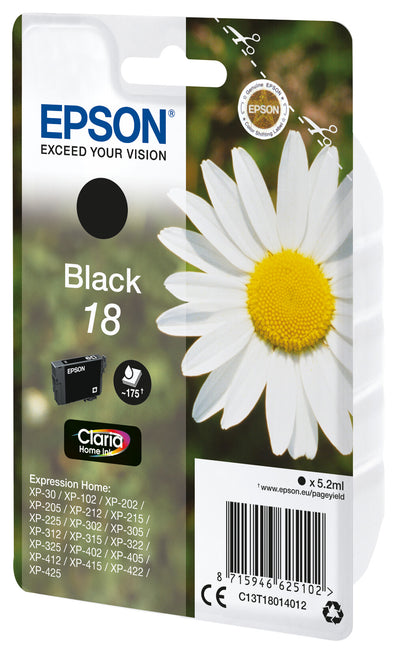 Epson Daisy Enpack svart 18 Claria Home-bläck