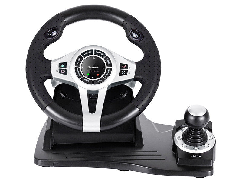 Tracer TRAJOY46524 spelkonsoler Svart Ratt + Pedaler PlayStation 4, Playstation 3