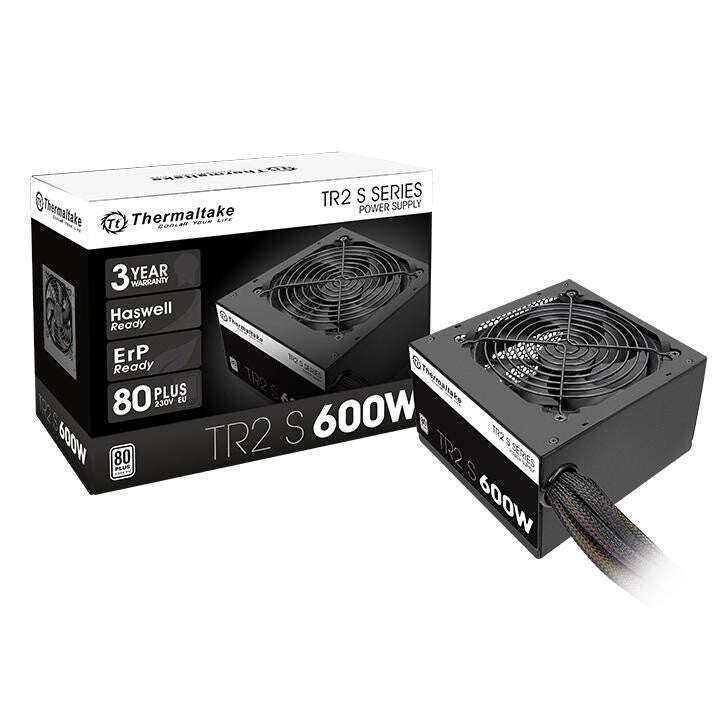 Thermaltake TRS-600AH2NK strömförsörjningsenheter 600 W 20+4 pin ATX ATX Svart