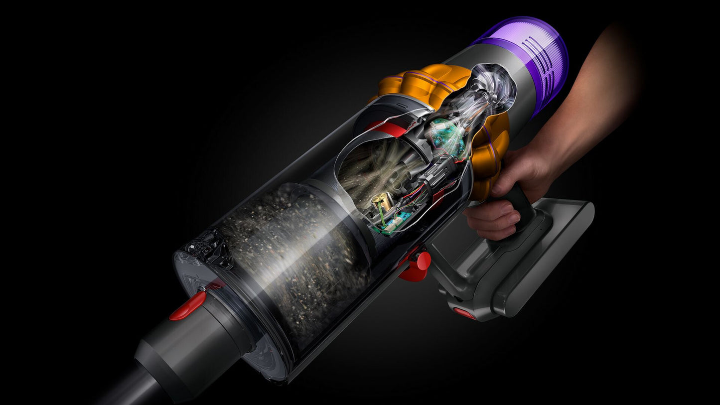 Dyson V15 Detect Absolute 2-in-1 stick vacuum Batteri Torr Utan påse 660 W Nickel, Gul