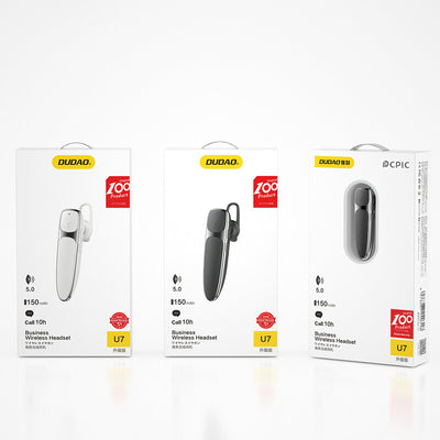 DUDAO U7 upgrade headset White Trådlös I öra Samtal/musik Bluetooth Vit