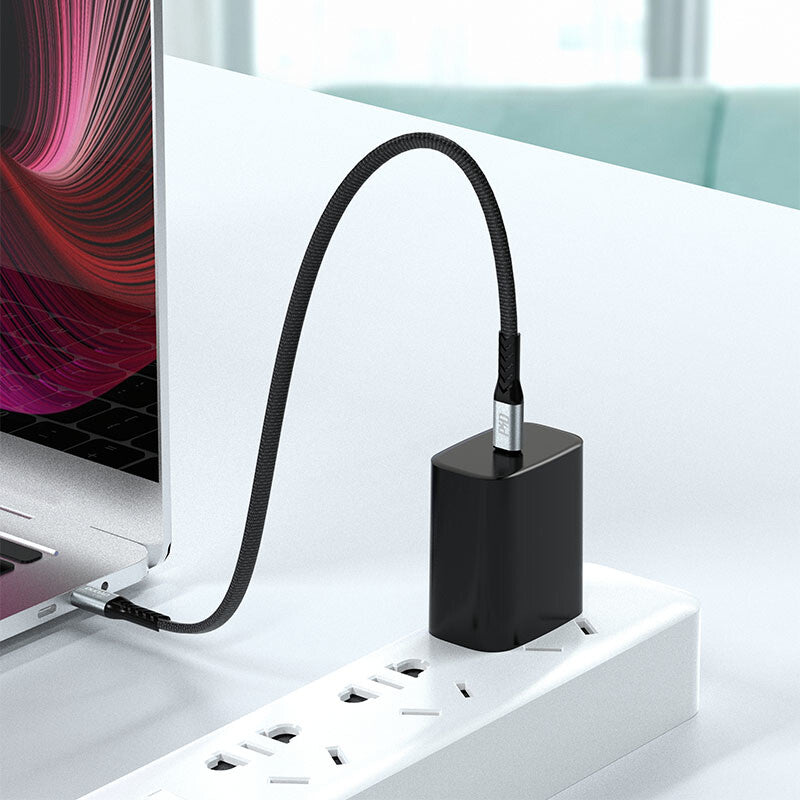 DUDAO L10C USB-C to 23cm. - Digital/Daten USB-kablar 0,23 m USB C Svart, Grå