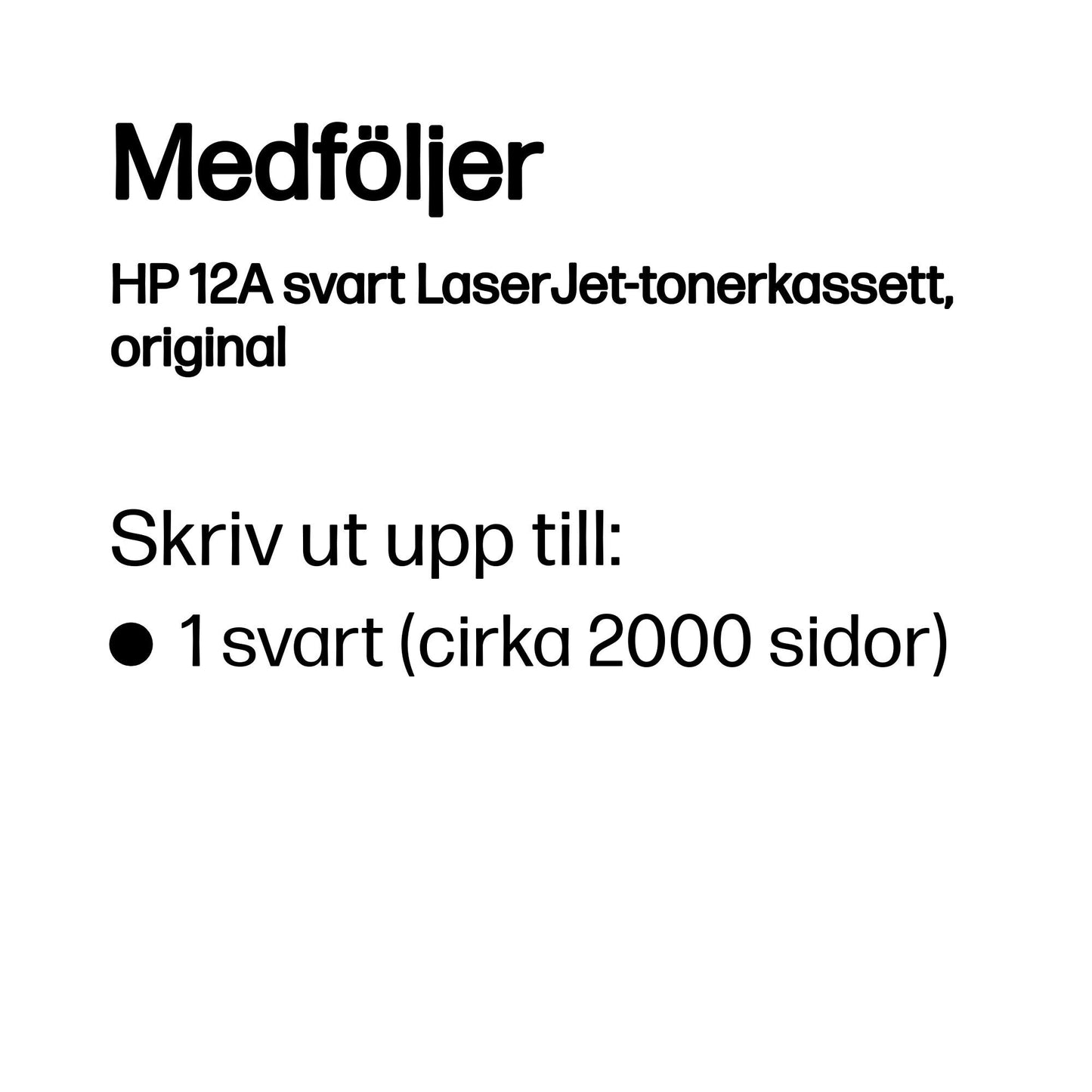 HP 12A svart LaserJet-tonerkassett, original