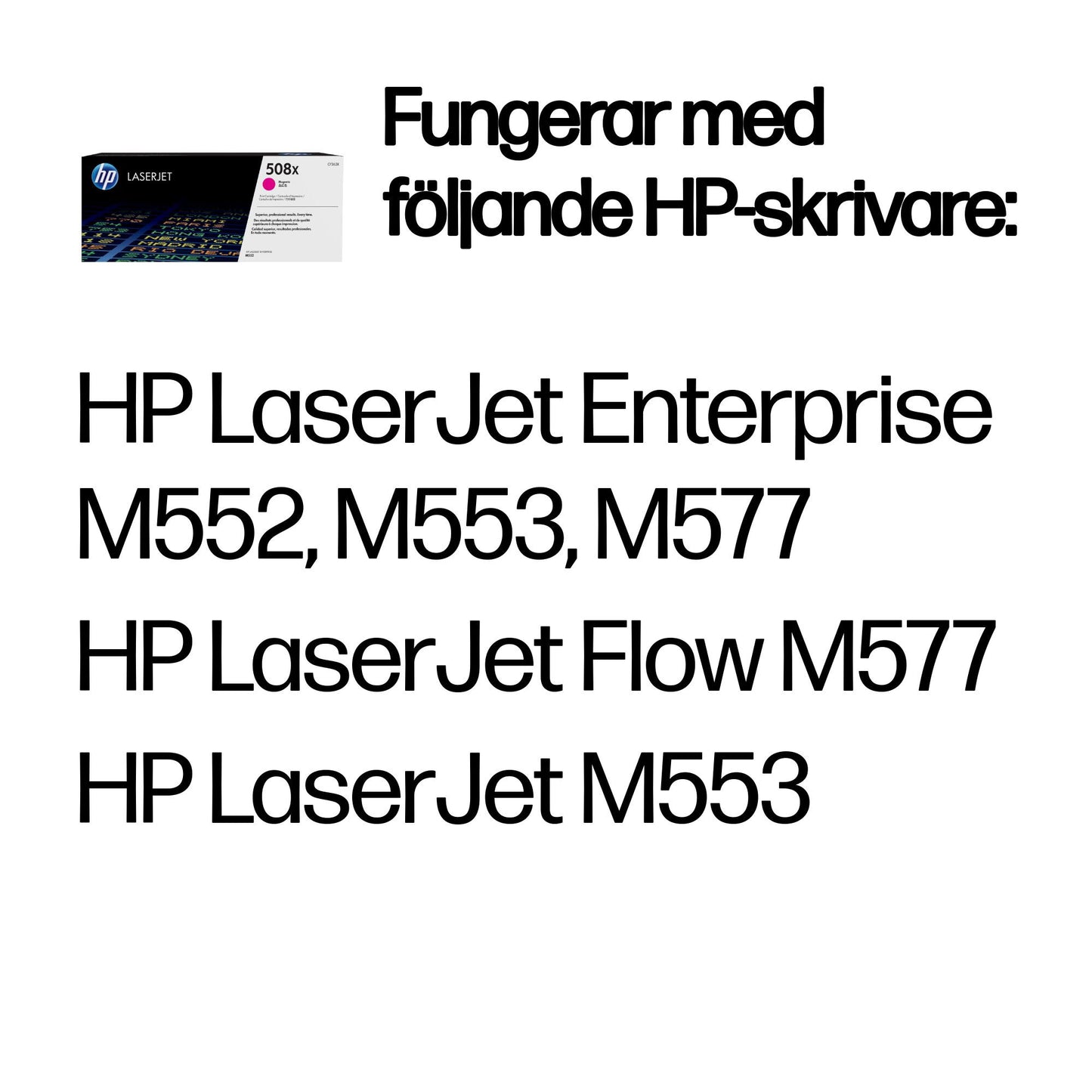 HP 508X magenta original LaserJet-tonerkassett med hög kapacitet