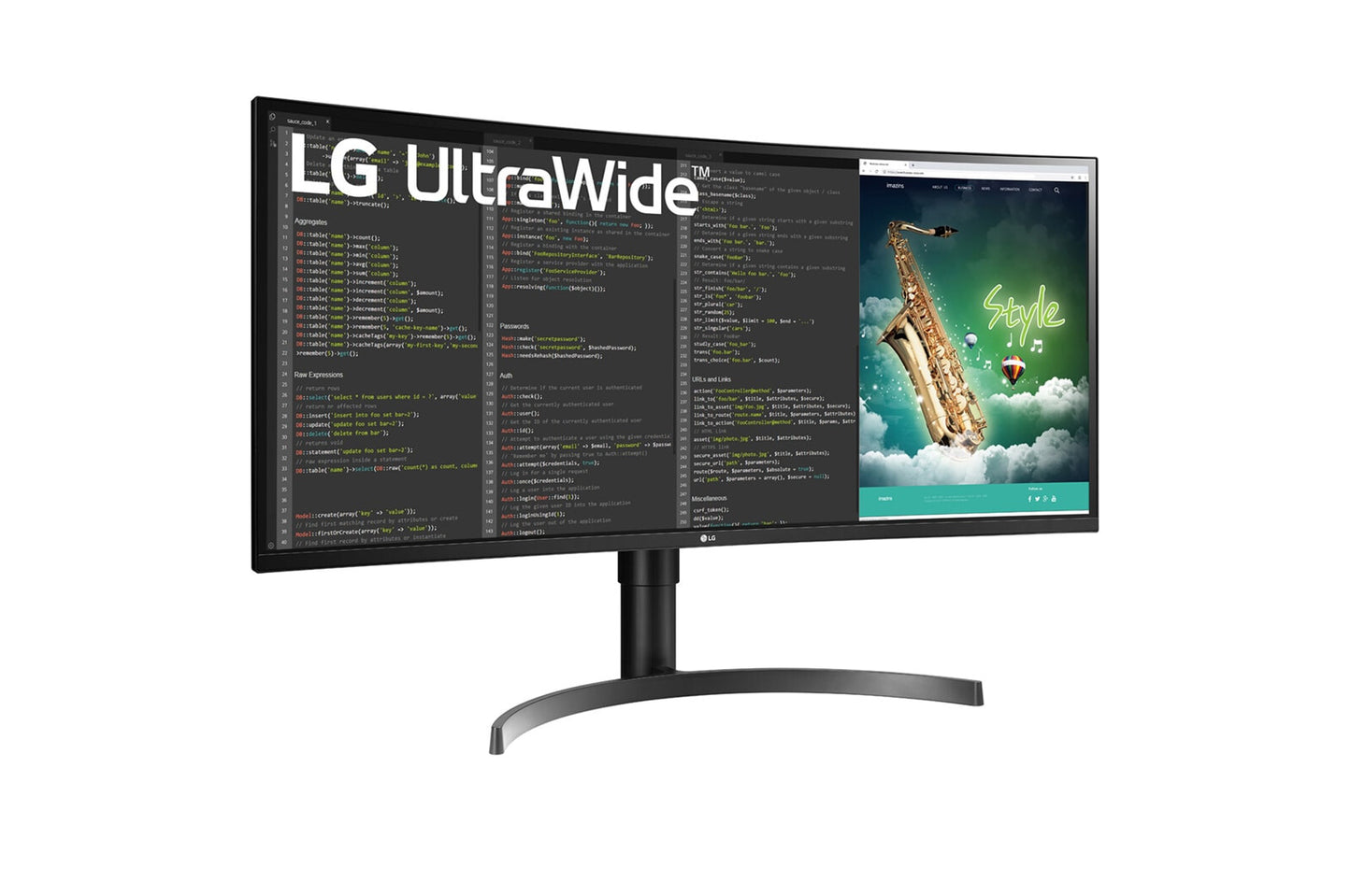 LG 35WN75CP-B.AEU LED display 88,9 cm (35") 3440 x 1440 pixlar 4K Ultra HD Svart
