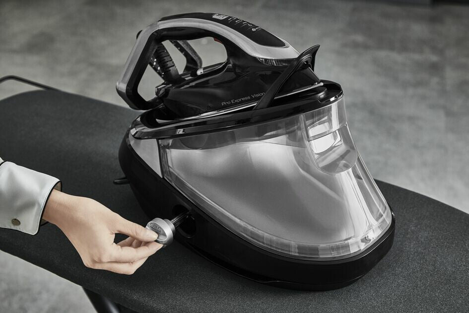 Tefal Pro Express Vision GV9821 3000 W 1,2 l Durilium AirGlide Autoclean soleplate Svart, Silver