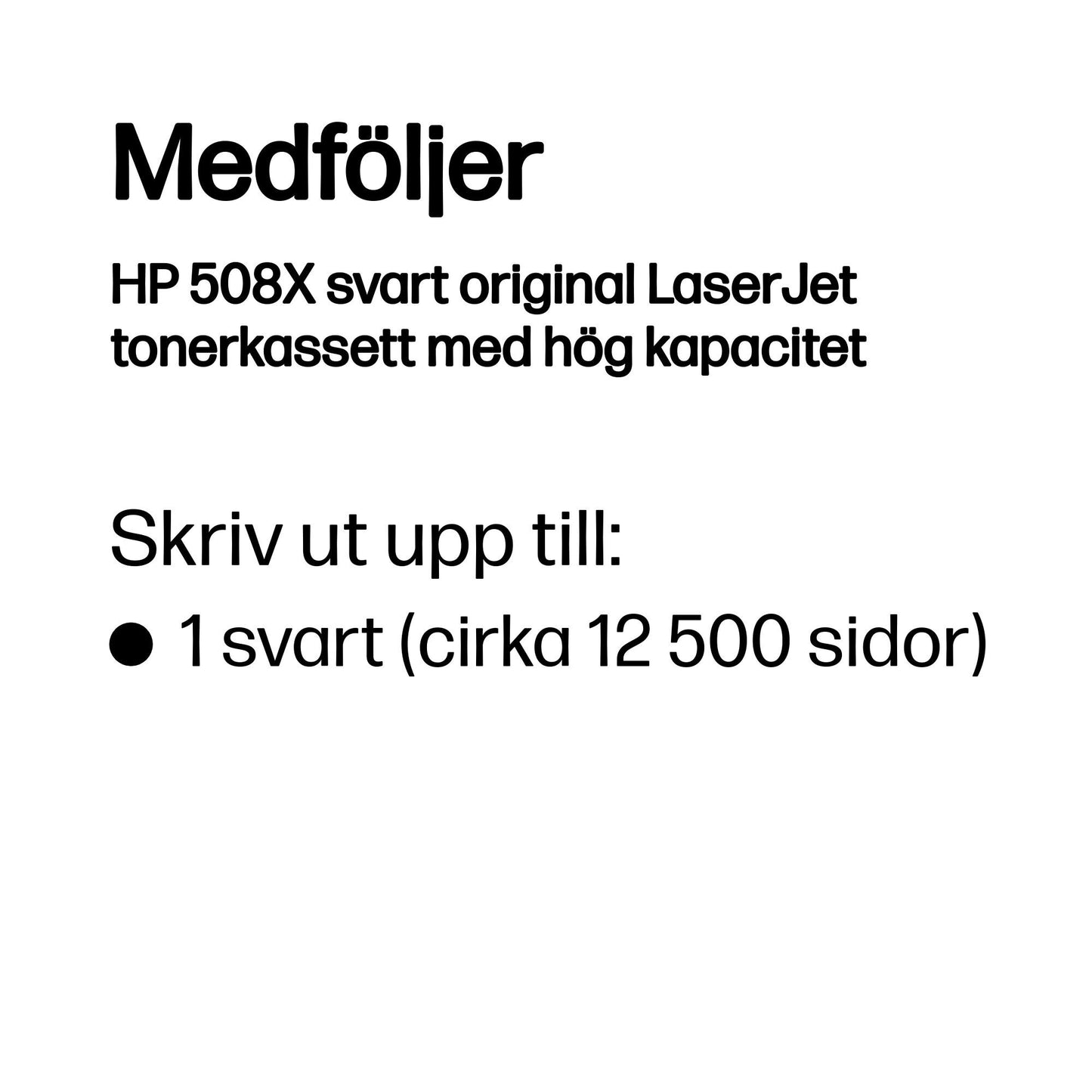 HP 508X svart original LaserJet tonerkassett med hög kapacitet