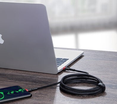 Baseus CATKLF-AL91 USB-kablar 2 m USB C Svart
