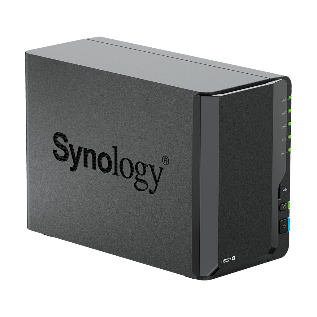 Synology DiskStation DS224+ NAS- & lagringsservrar Skrivbord Intel® Celeron® J4125 2 GB DDR4 Svart