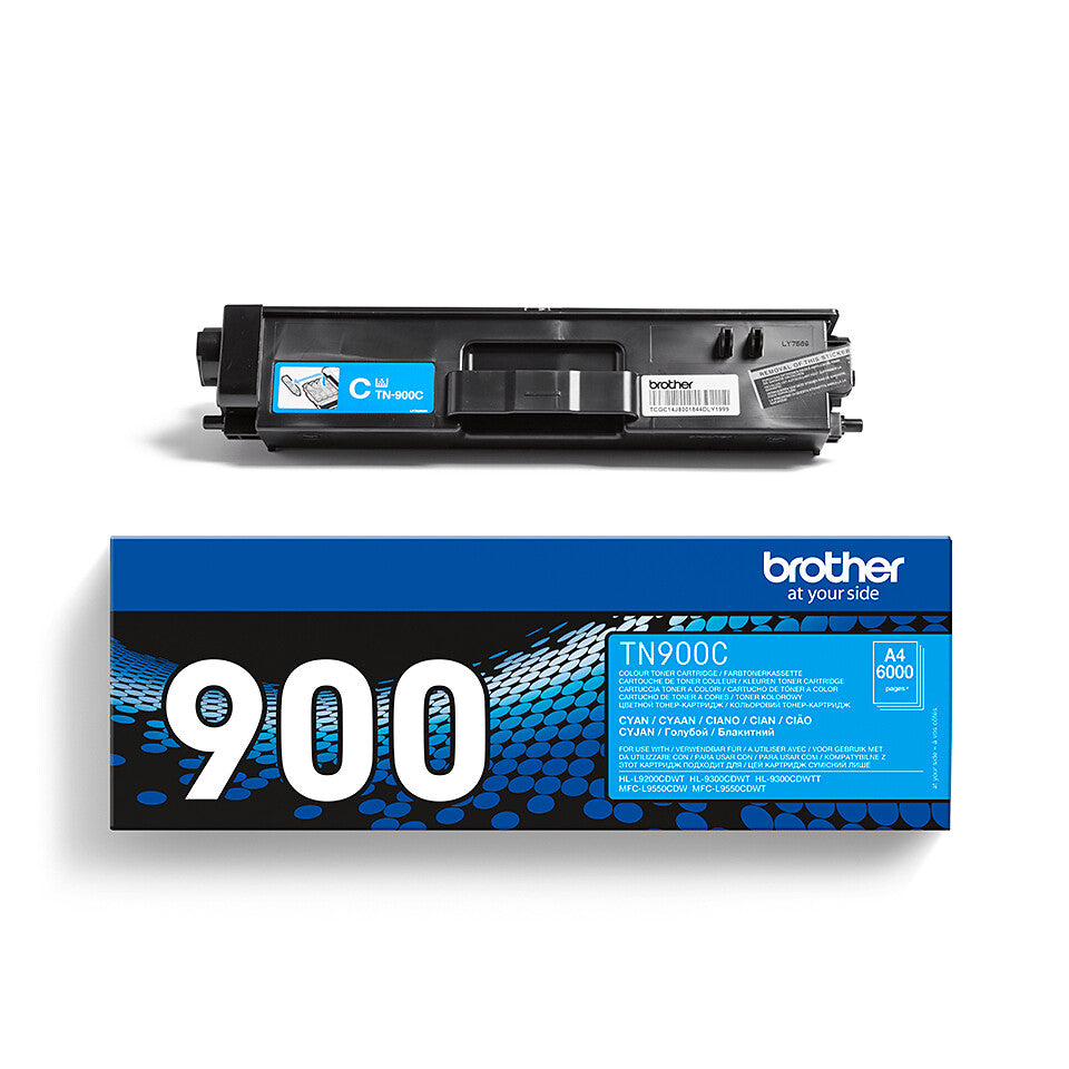 Brother TN-900C Tonerkassett 1 styck Original Cyan