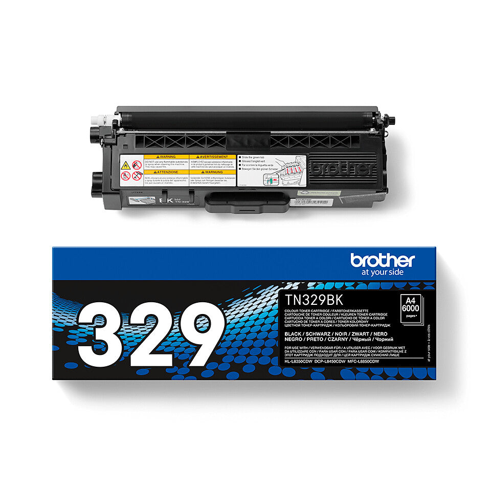 Brother TN-329BK Tonerkassett 1 styck Original Svart