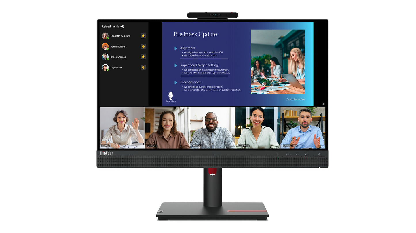 Lenovo ThinkVision T24v-30 LED display 60,5 cm (23.8") 1920 x 1080 pixlar Full HD Svart