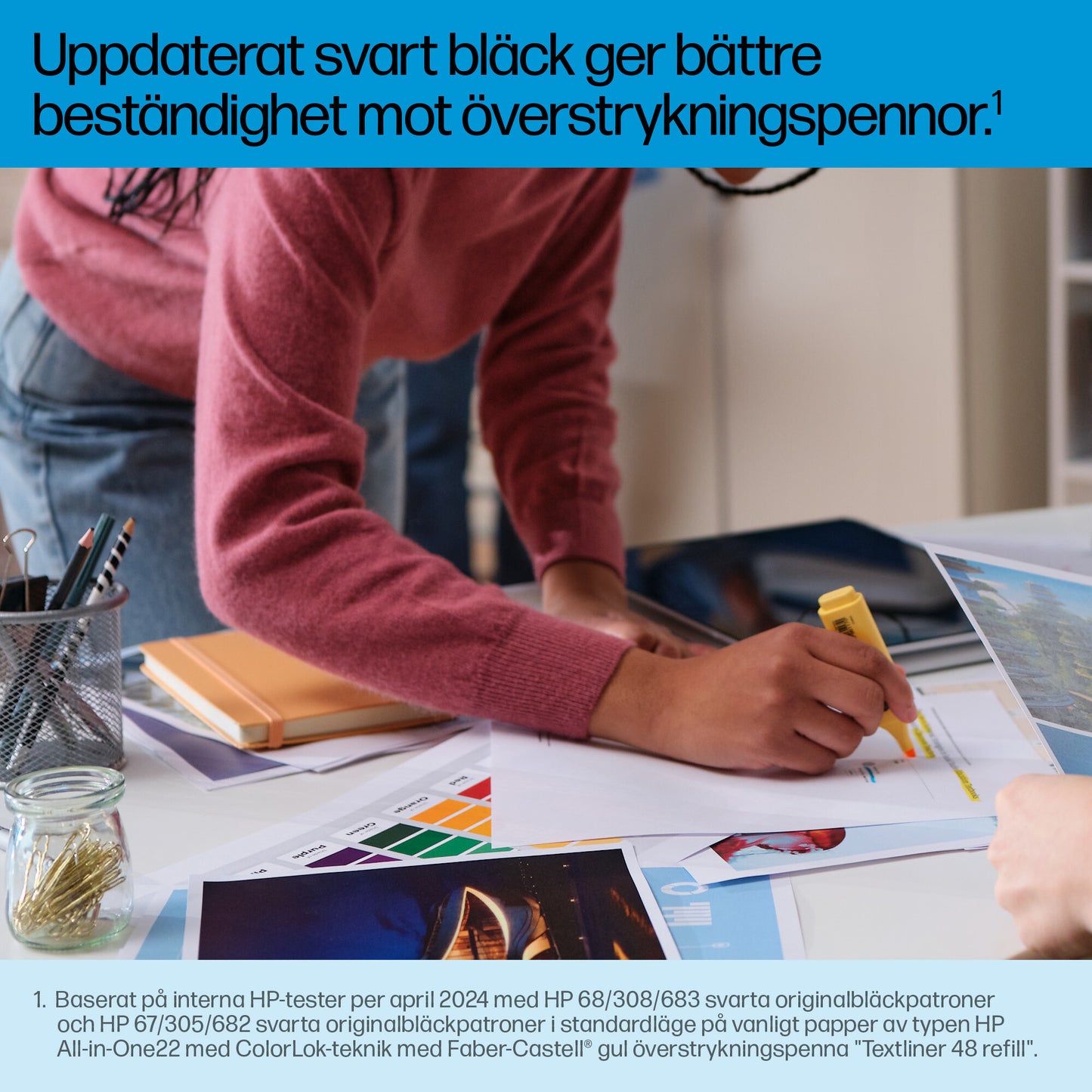 HP 308 svart originalbläckpatron EU