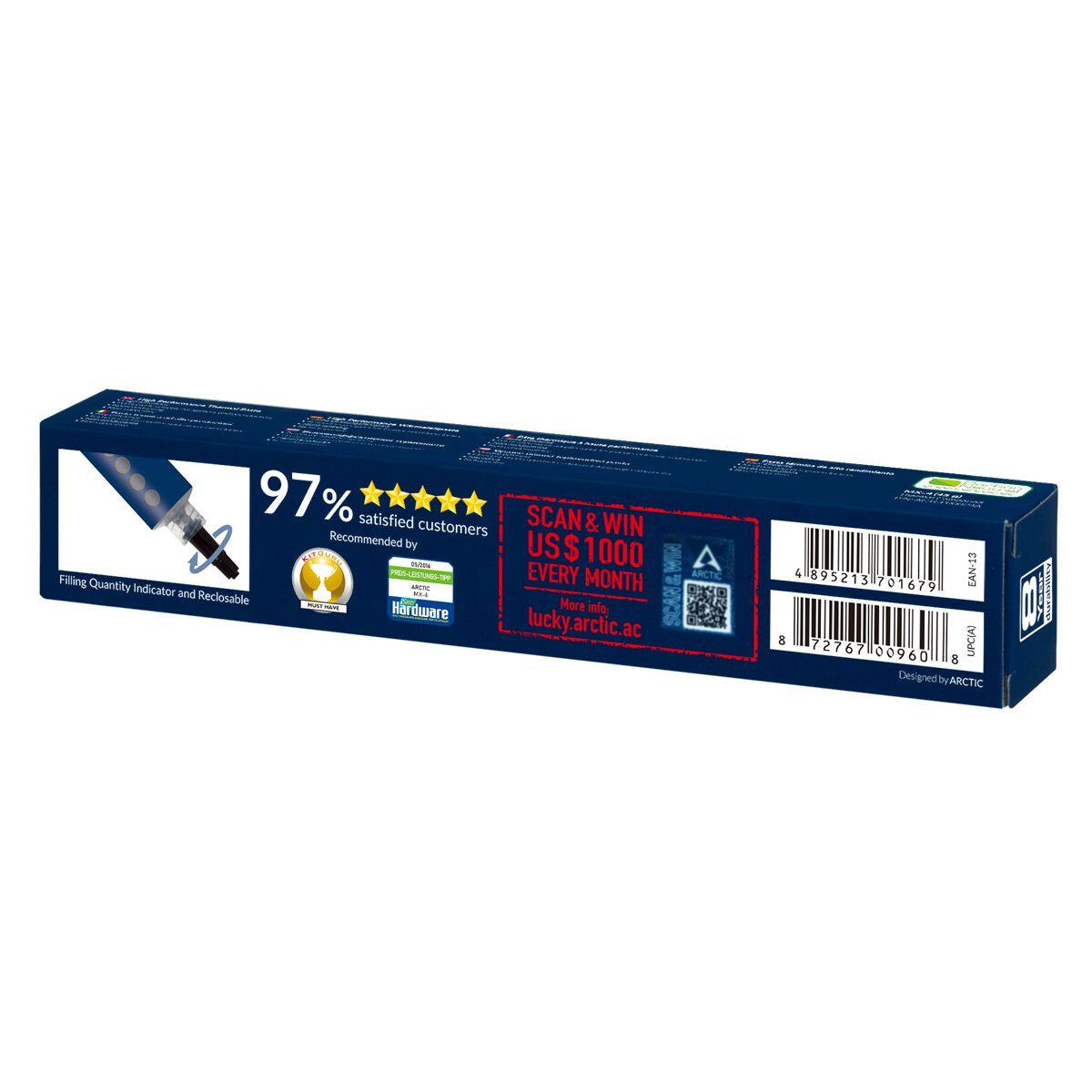 ARCTIC MX-4 kylflänsföreningar Termisk pasta 8,5 W/m-K 45 g