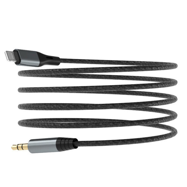 DUDAO audio cable Lightning - mini jack 3.5mm 1m gray L11PRO - Kabel - Audio/Multimedia Grå