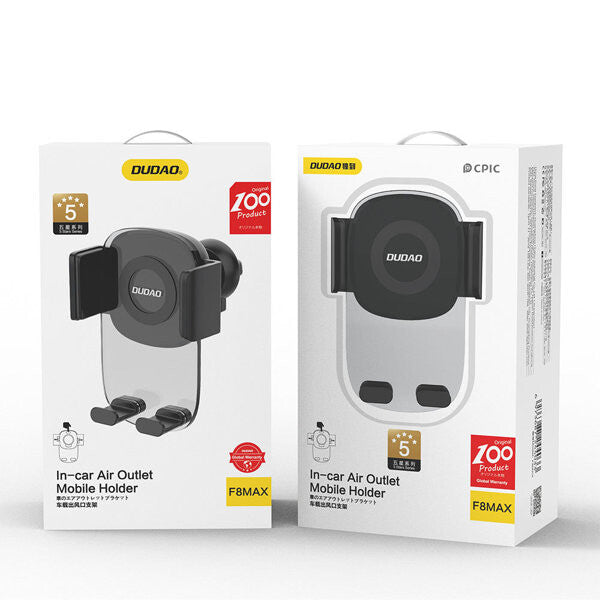 DUDAO F8Max uchwyt samochodowy grawitacyjny Passiv hållare Mobiltelefon / smartphone Svart