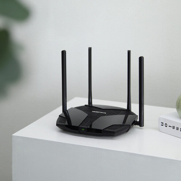 Mercusys MR80X trådlös router Gigabit Ethernet Dual-band (2,4 GHz / 5 GHz) Svart