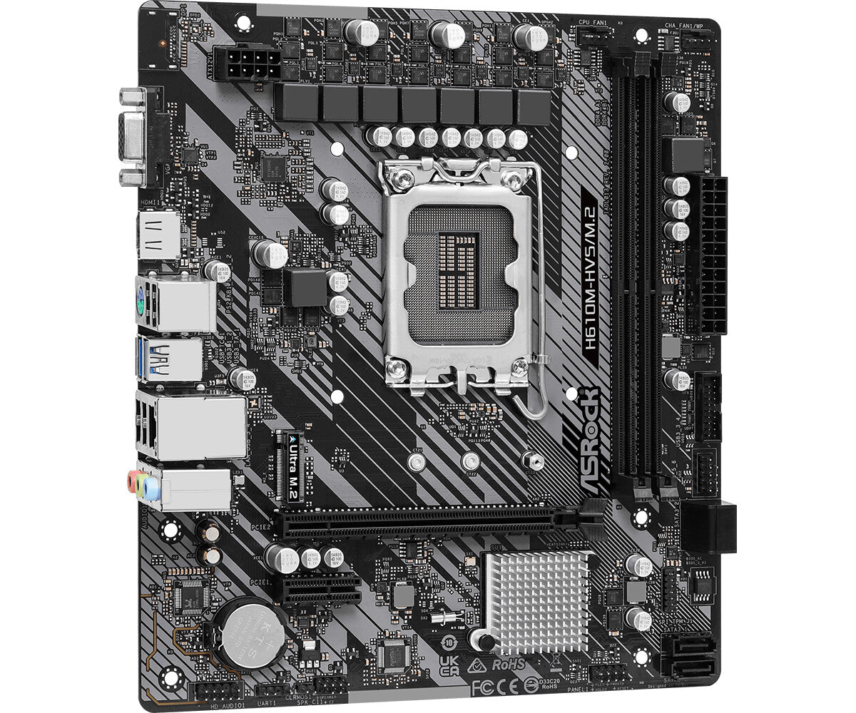 Asrock H610M-HVS/M.2 R2.0 Intel H610 LGA 1700 micro ATX