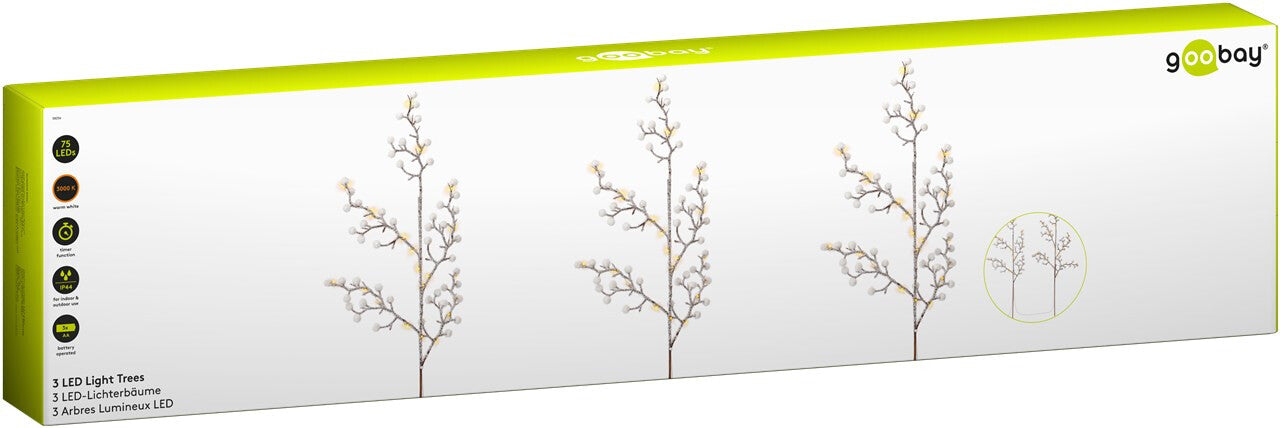 Goobay 58256 dekorativt ljus Ljusdekoration, slinga 75 lampor LED 0,04 W