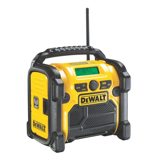 DeWALT DCR020-QW radioapparater Bärbar Digital Svart, Gul
