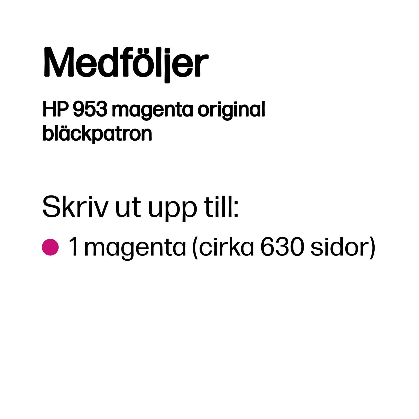 HP 953 magenta original bläckpatron