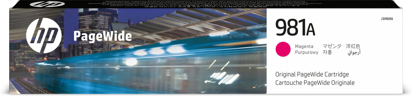 HP 981A, magenta PageWide-originalpatron