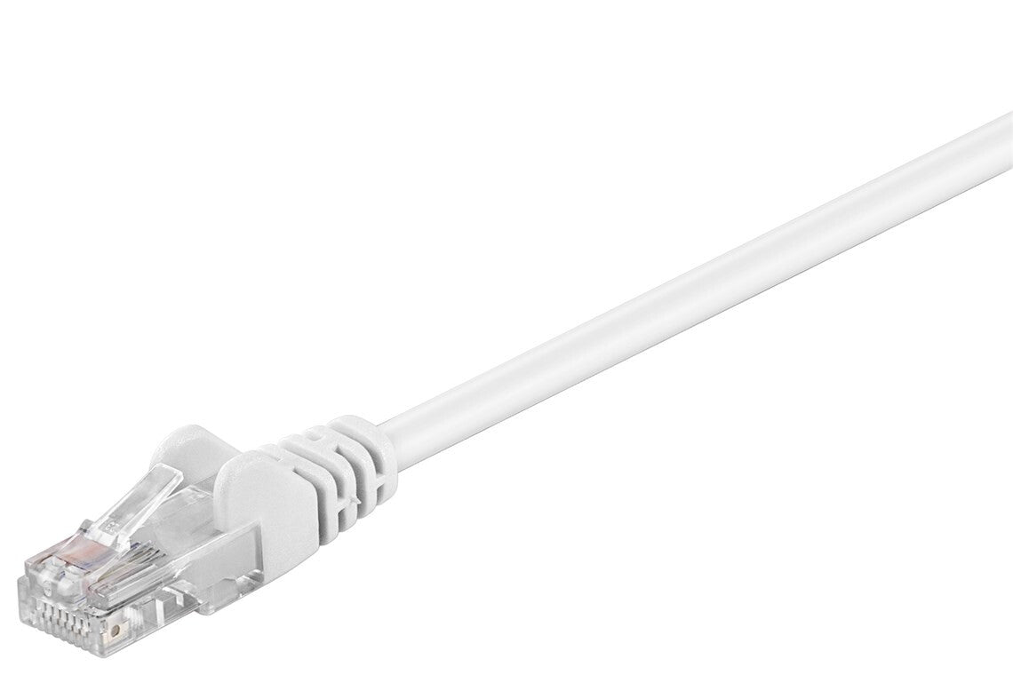 Goobay 68502 nätverkskablar Vit 10 m Cat5e U/UTP (UTP)