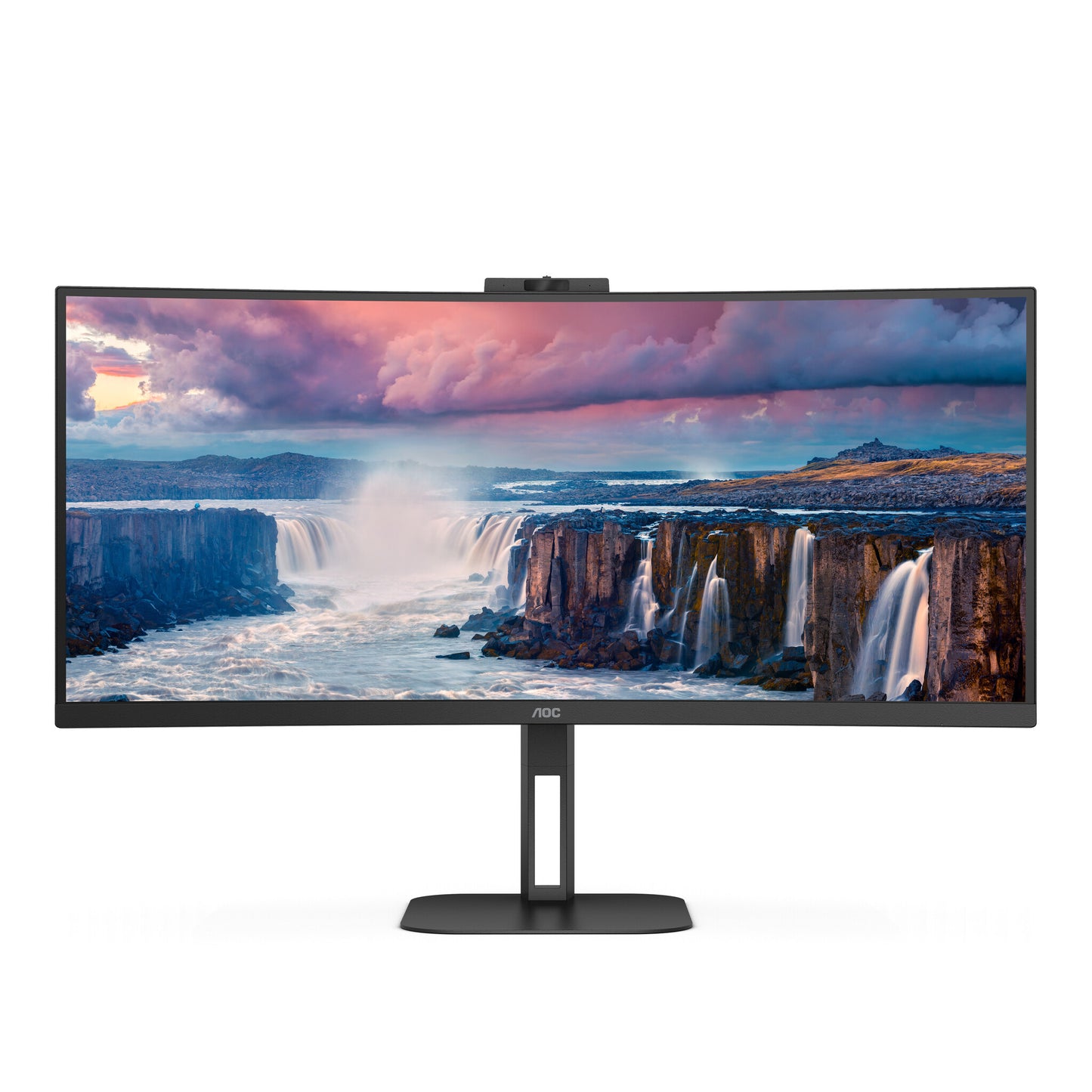 AOC V5 CU34V5CW LED display 86,4 cm (34") 3440 x 1440 pixlar Wide Quad HD Svart