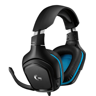 Logitech G G432 Headset Kabel Huvudband Spela Svart, Blå