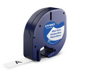 DYMO 12mm LetraTAG Plastic tape etikett-tejp