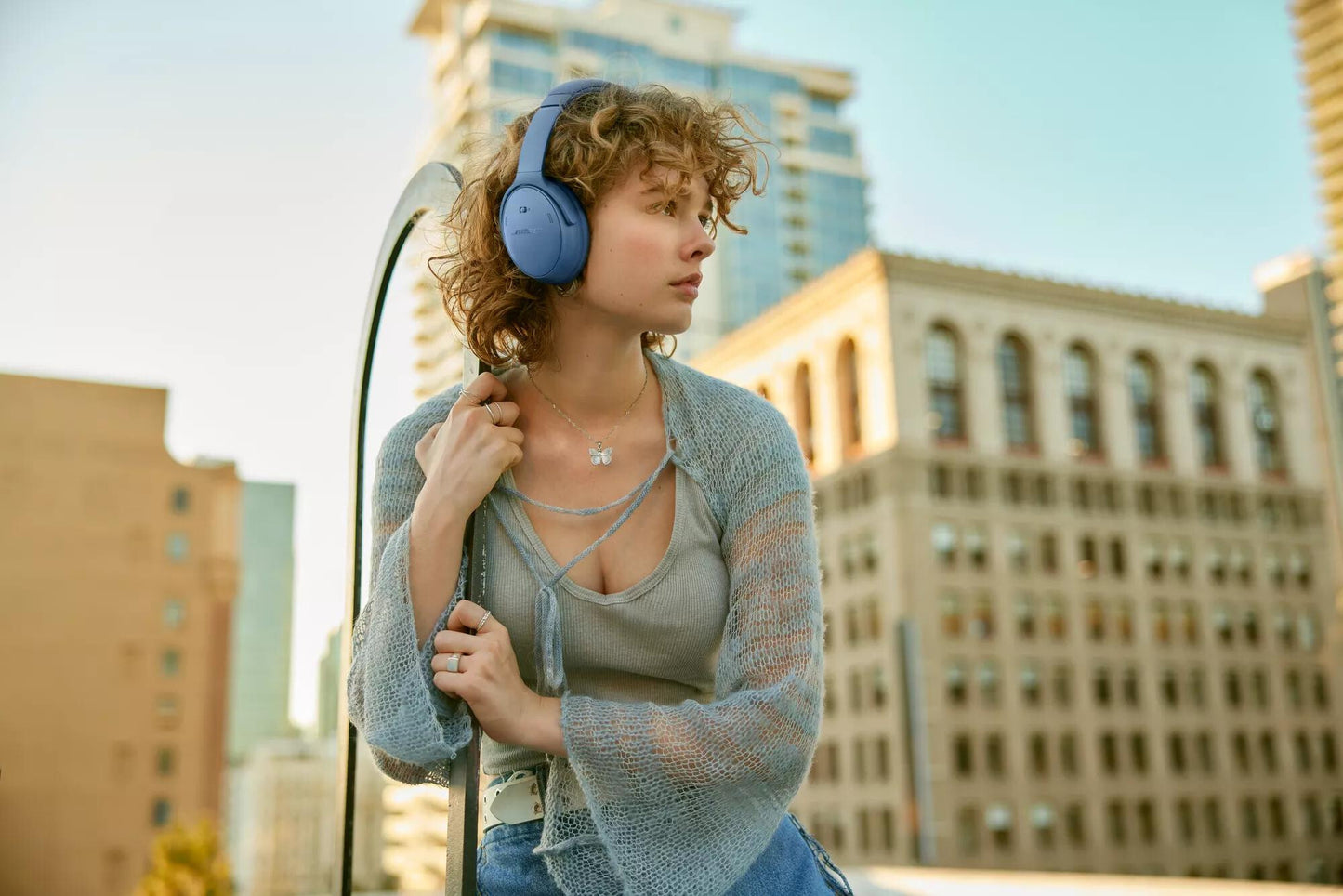 Bose 884367-1300 hörlur och headset Kabel & Trådlös Huvudband Bluetooth Blå