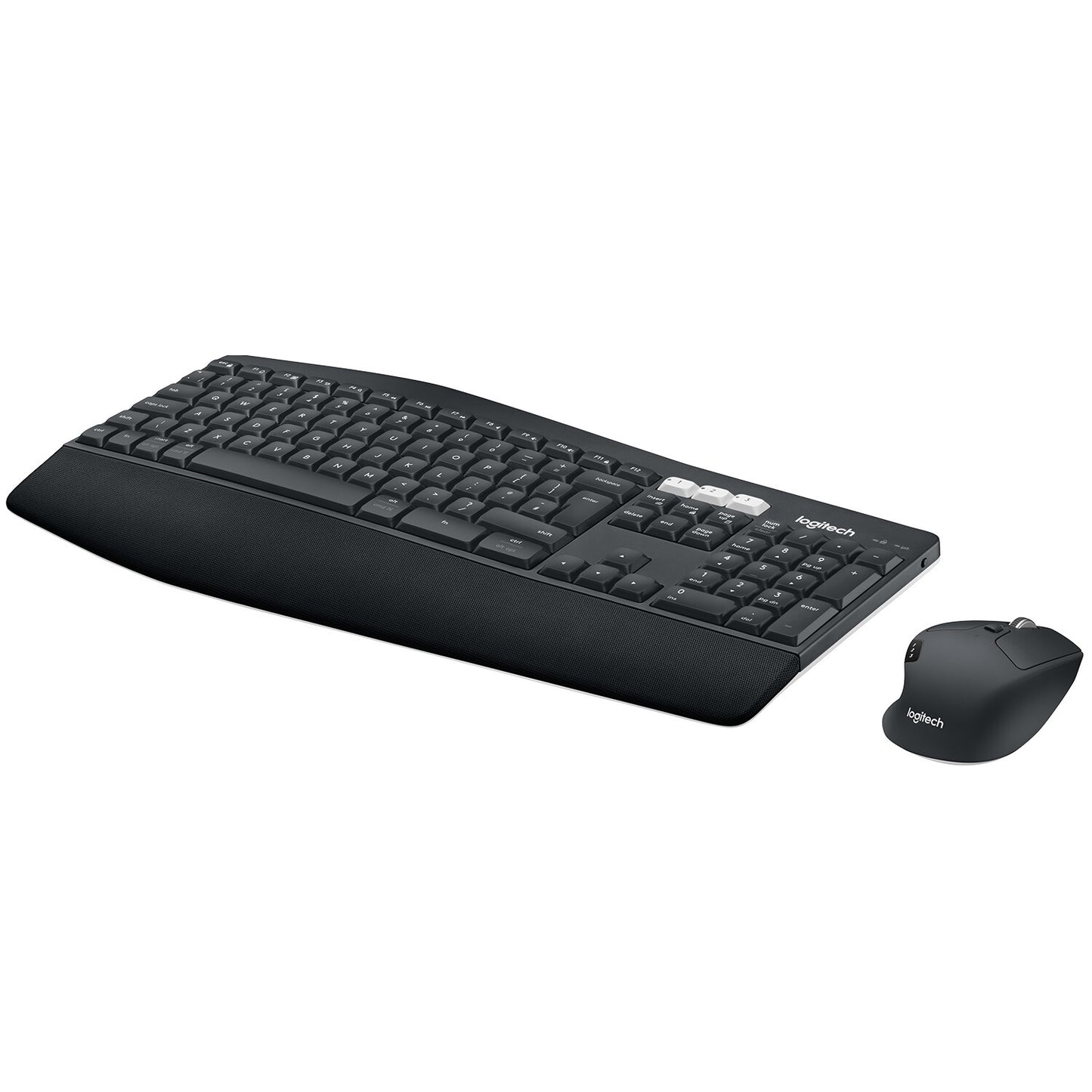 Logitech 920-008221 tangentbord Mus inkluderad Universal Trådlös RF + Bluetooth QWERTZ tyska Svart