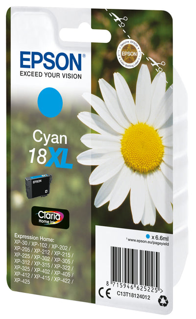 Epson Daisy Enpack cyan 18XL Claria Home-bläck