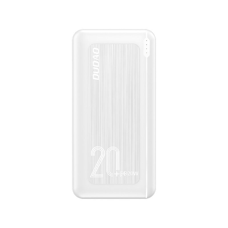 DUDAO powerbank 20000 mAh Power Delivery 20 W Quick Charge 3.0 2x USB / USB Type C white (K12PQ + white) Polymer Vit