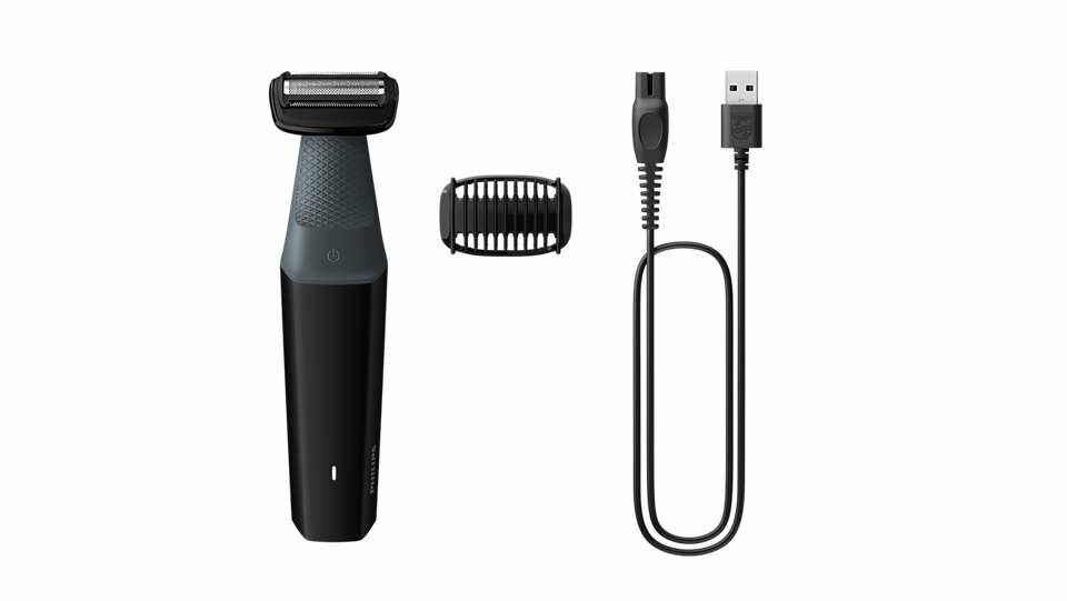 Philips BODYGROOM Series 3000 BG3017/01 kroppsepilatorer Svart, Grå